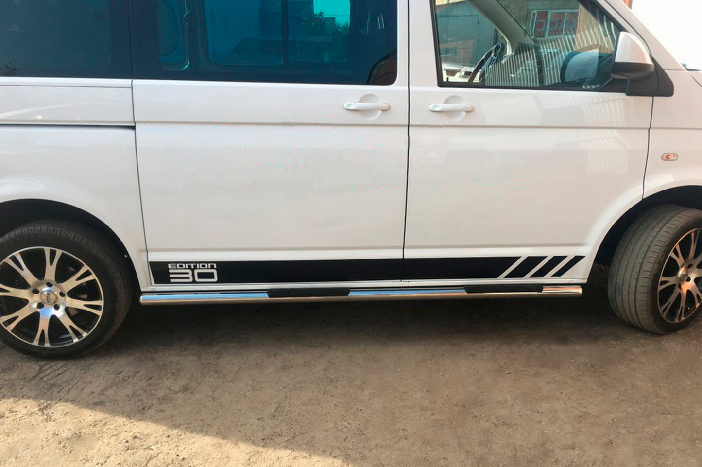 Side Bars (2 pcs, Stainless Steel) for Volkswagen T5 Multivan 2003–2010 - image 9