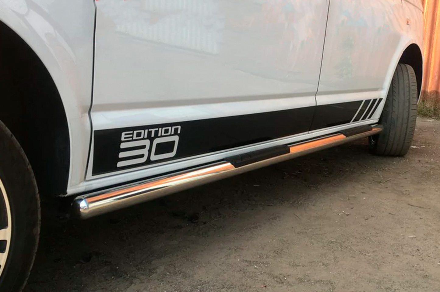 Side Bars (2 pcs, Stainless Steel) for Volkswagen T5 Multivan 2003–2010 - image 10