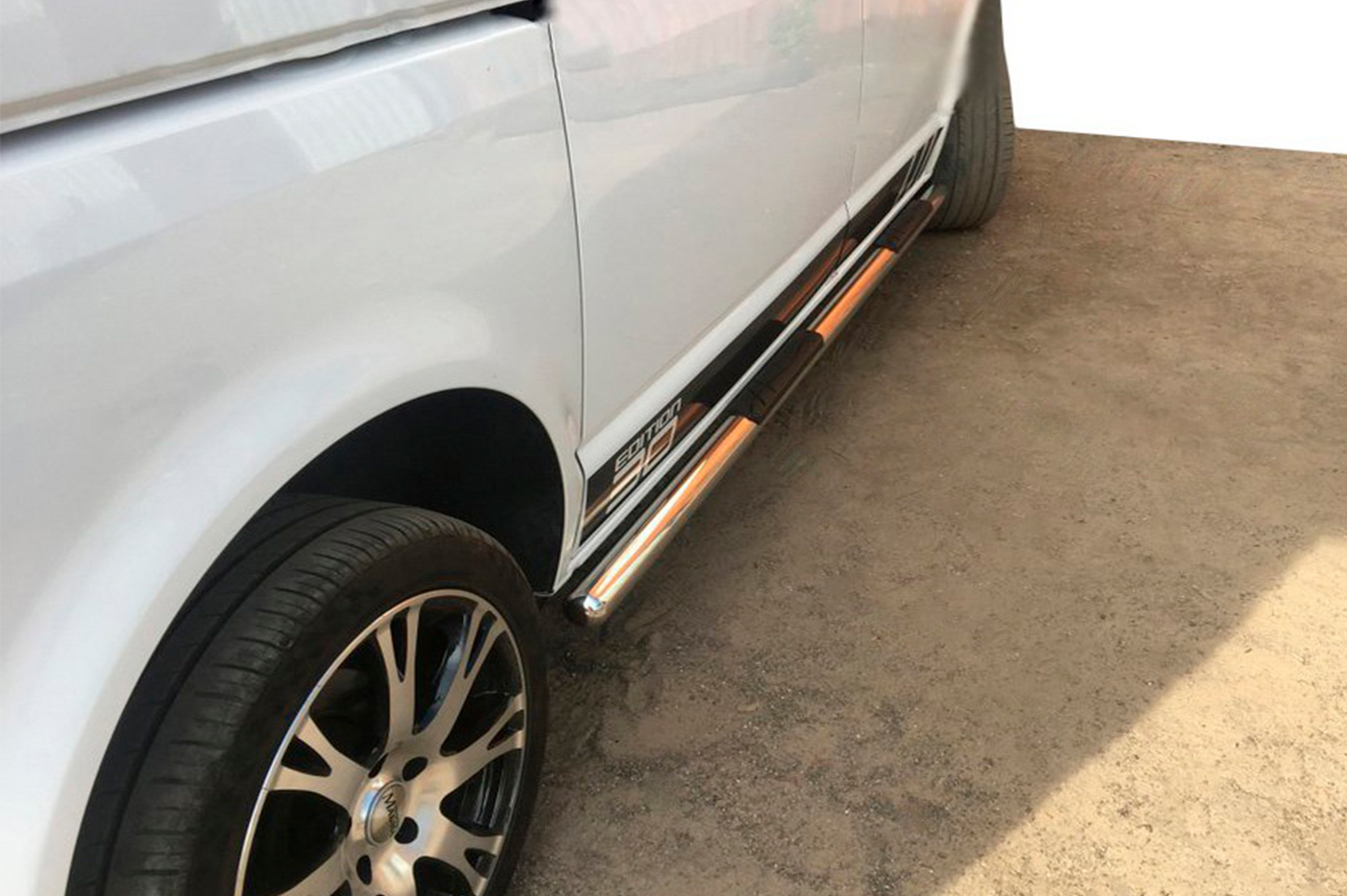 Side Bars (2 pcs, Stainless Steel) for Volkswagen T5 Caravelle 2004-2010 - image 11