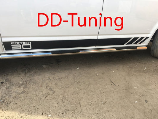 Side pipes (2 PCs, stainless steel) for Volkswagen T6 - image 2