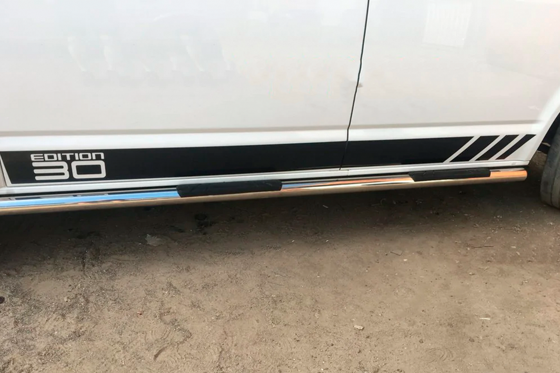 Side Bars (2 pcs, Stainless Steel) for Volkswagen T5 Caravelle 2004-2010 - image 12