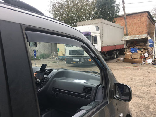 In-channel window deflectors (2 pcs, HIC) for Mercedes Vito W638 1996-2003 - image 2