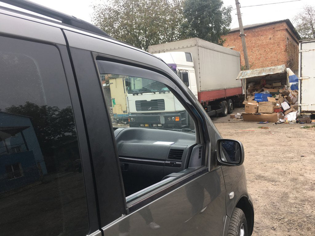 In-channel window deflectors (2 pcs, HIC) for Mercedes Vito W638 1996-2003 - image 3