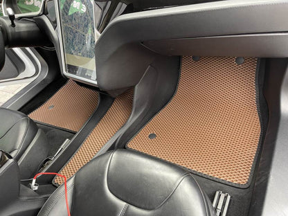 EVA mats (2012-2021, brick) for Tesla Model S - Reelken Auto