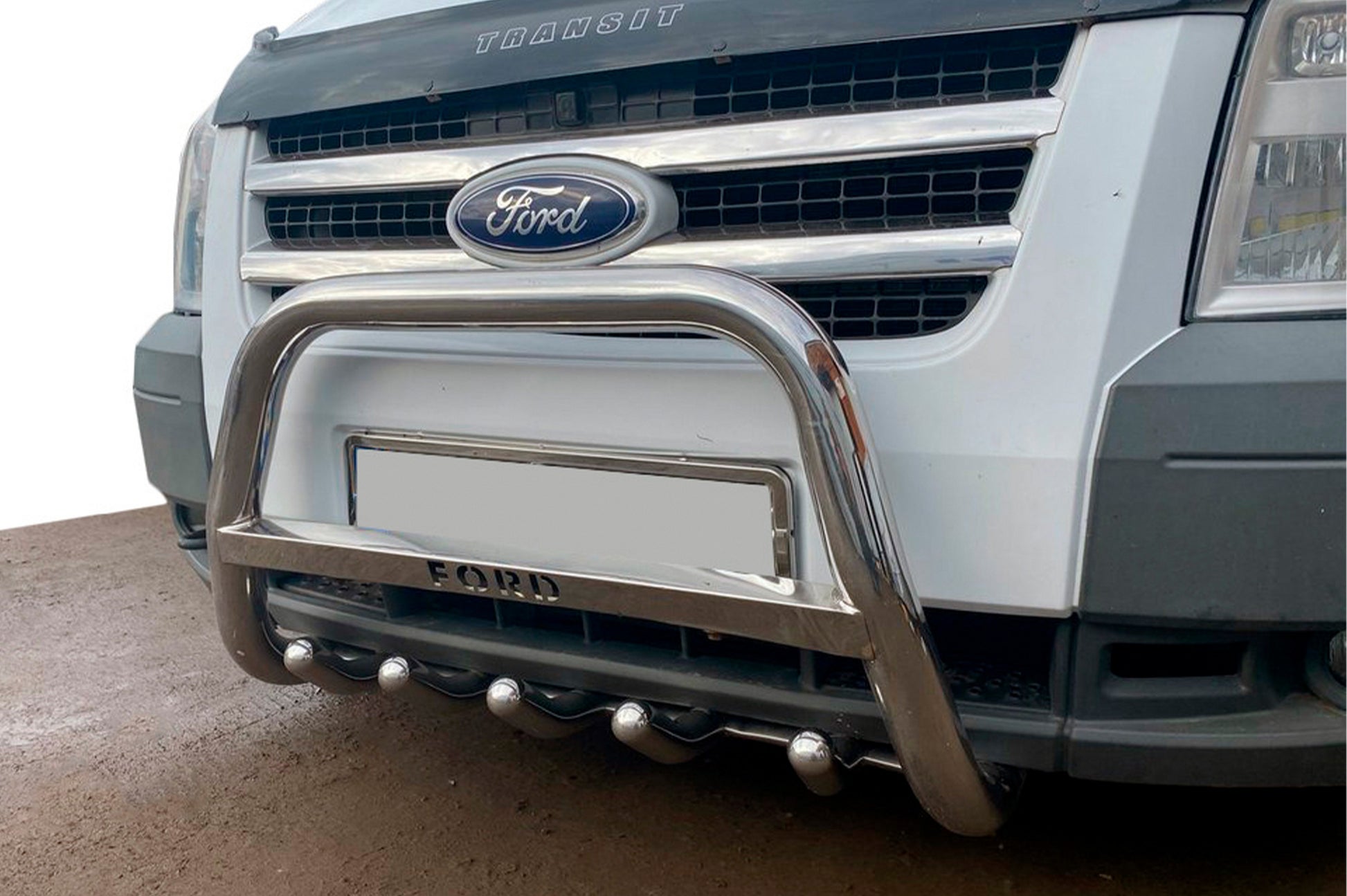 Bull Bar WT004 Stainless Steel for Ford Transit 2000-2014 - image 1
