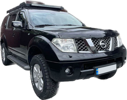 The hood deflector (EuroCap) for Nissan Pathfinder R51 2005-2014 - Reelken Auto
