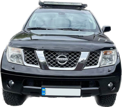 The hood deflector (EuroCap) for Nissan Pathfinder R51 2005-2014 - Reelken Auto