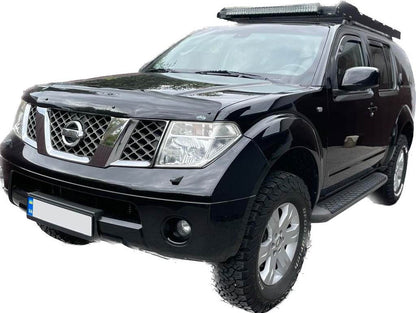 The hood deflector (EuroCap) for Nissan Pathfinder R51 2005-2014 - Reelken Auto