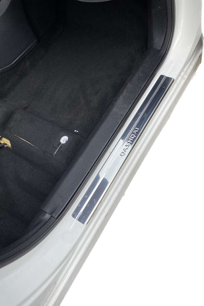 Door Sill Covers (Omsa, 4 pcs, Stainless Steel) for Nissan Qashqai 2014-2021 - image 1