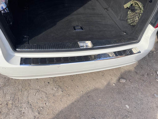 Cover on the rear bumper Carmos (SW, stainless steel) for Mercedes E-class W211 2002-2009 - Reelken Auto