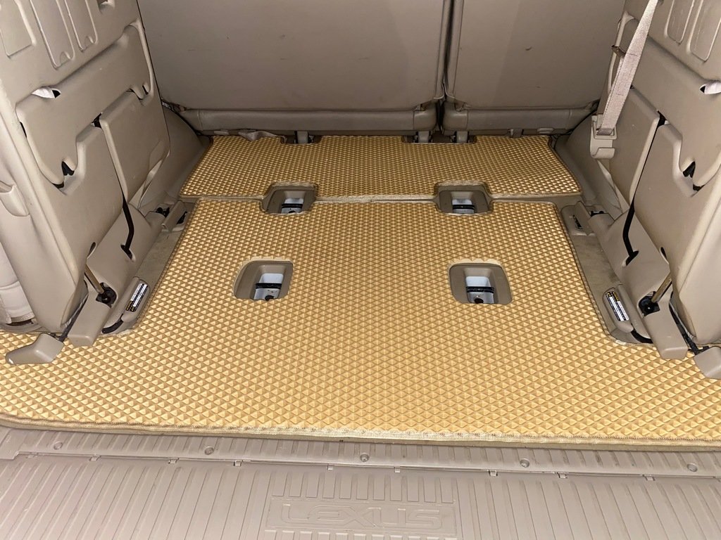 Trunk Mat 2 pcs Beige (EVA, 7 seats) for Toyota Land Cruiser 100 1998-2007 - image 2