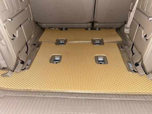 Trunk Mat 2 pcs Beige (EVA, 7 seats) for Toyota Land Cruiser 100 1998-2007 - image 2