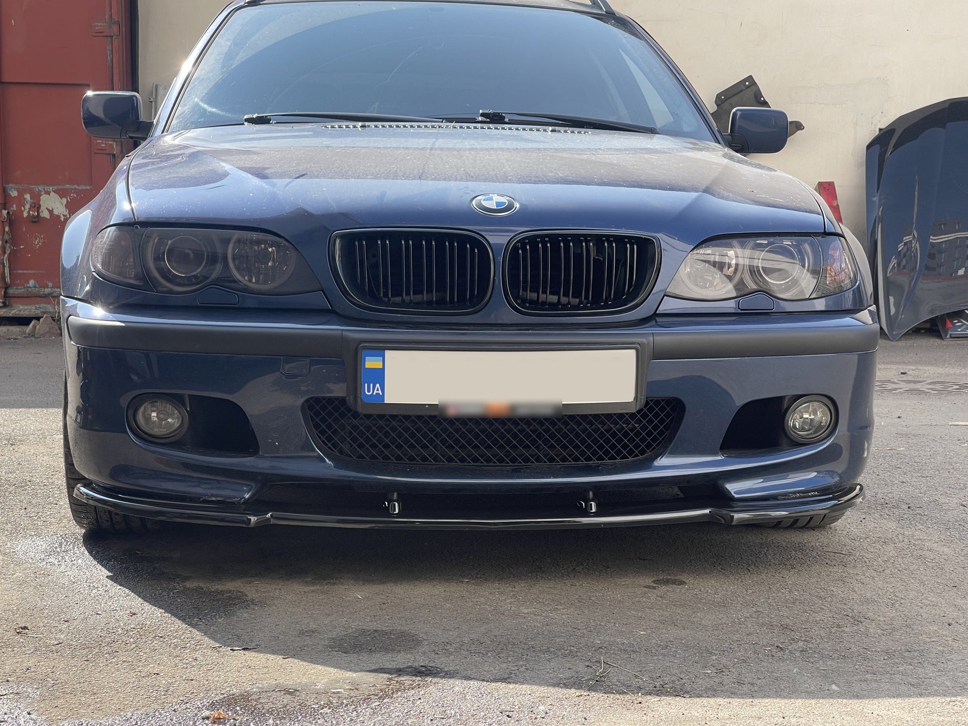 Front Lip DPT V-1 (For M Sport, Gloss Black) for BMW 3 Series E46 1998-2006 - image 1