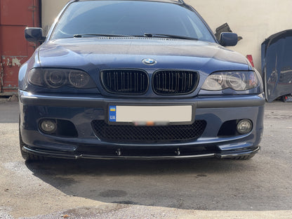 Front Lip DPT V-1 (For M Sport, Gloss Black) for BMW 3 Series E-46 1998-2006 - image 1