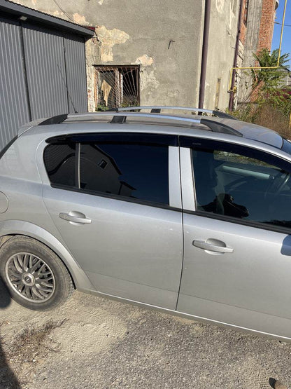 Aluminum roof rails (HB, chrome) for Opel Astra H 2004-2013 - Reelken Auto