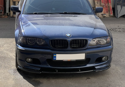 Front Lip DPT V-1 (For M Sport, Gloss Black) for BMW 3 Series E46 1998-2006 - image 3