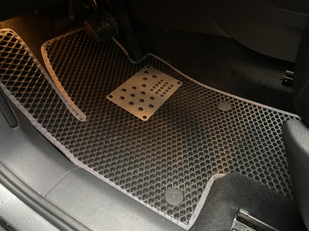 Polyurethane Floor Mats (3 Rows, EVA, Black) for Volkswagen Sharan 2010-2023 - image 3