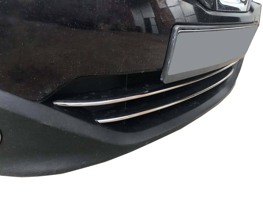 Strips for lower grille (2 pcs, stainless steel) for Nissan Qashqai 2010-2014 - image 7