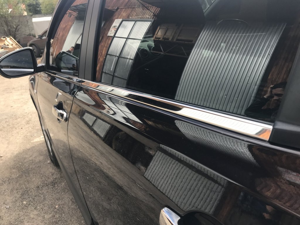 Exterior door trim (4 pcs, stainless steel) for Nissan Qashqai 2010-2014 - image 4