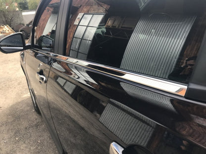 Exterior door trim (4 pcs, stainless steel) for Nissan Qashqai 2010-2014 - image 4