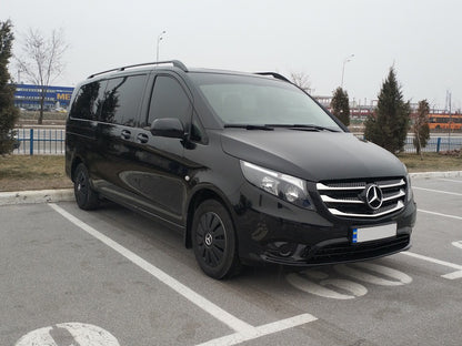 Covers on the grille 2014-2020 (5 pcs, stainless steel) for Mercedes Vito / V-class W447 2014↗ year - image 10