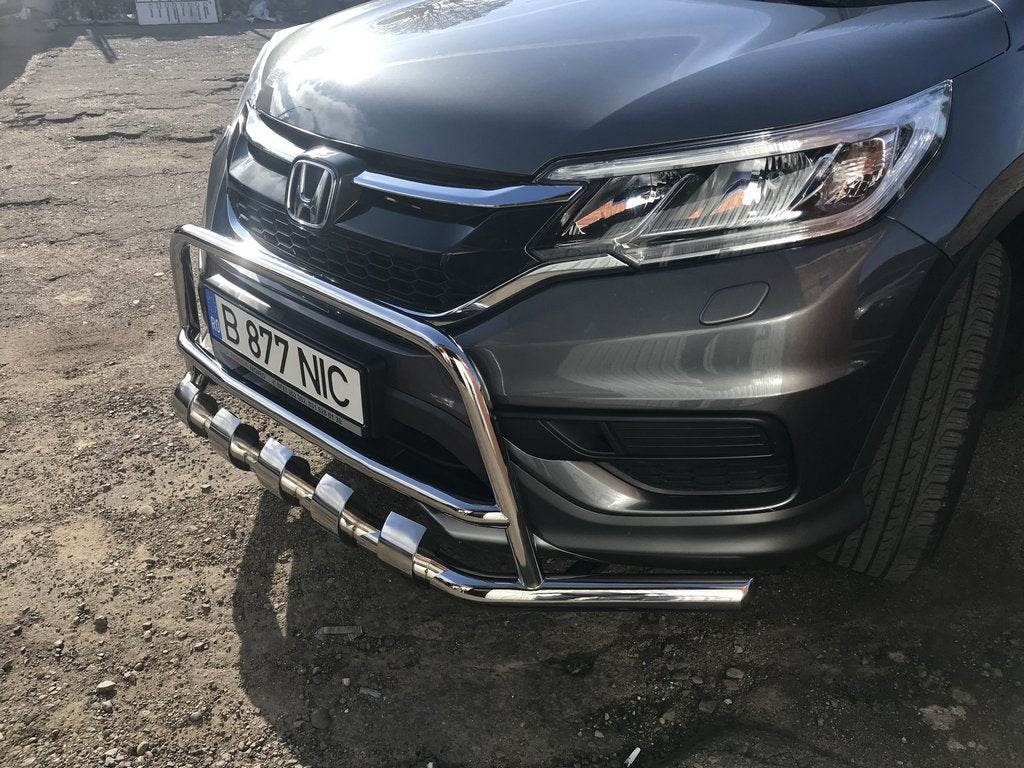 Front protection WT003-ST-V2 (stainless steel.) for Honda CRV 2012-2016 - Reelken Auto