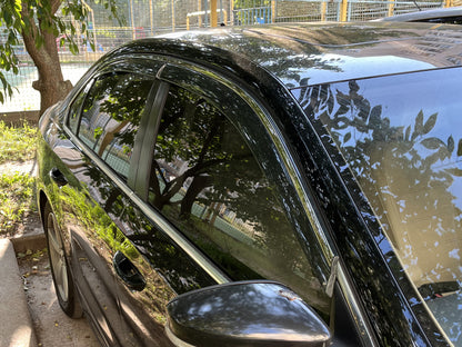 Window Deflectors with Chrome Trim Niken Luxury (USA, 4 pcs) for Volkswagen Passat B7 2012-2015 - image 3