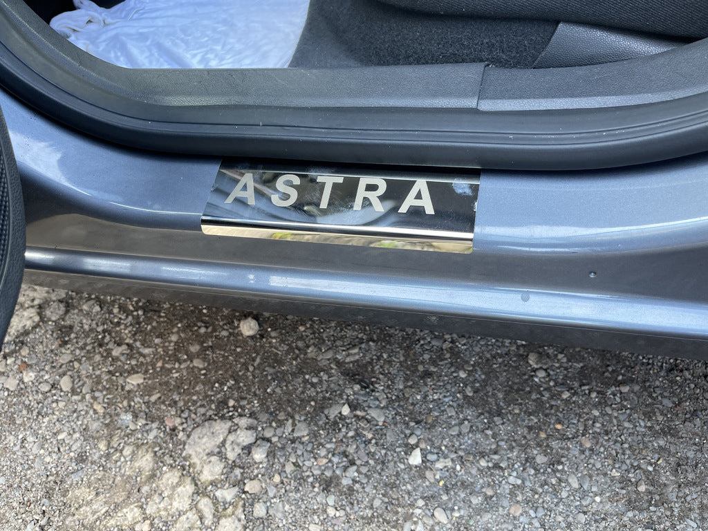 Door Sill Protectors Carmos V1 (4 pcs, Stainless Steel) for Opel Astra H 2004-2013 - image 3