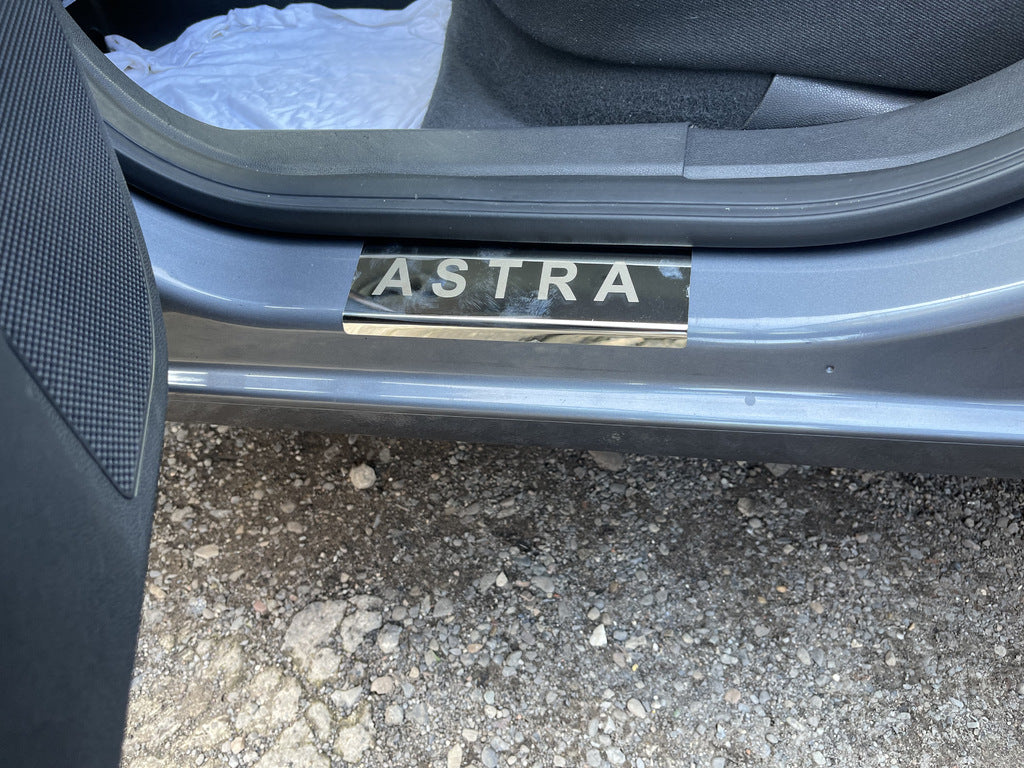 Door Sill Protectors Carmos V1 (4 pcs, Stainless Steel) for Opel Astra H 2004-2013 - image 4