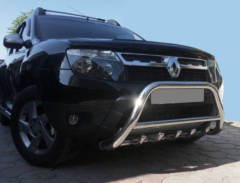 Kengurâtnik without inscription WT003 (stainless) for Renault Duster 2008-2017 - Reelken Auto