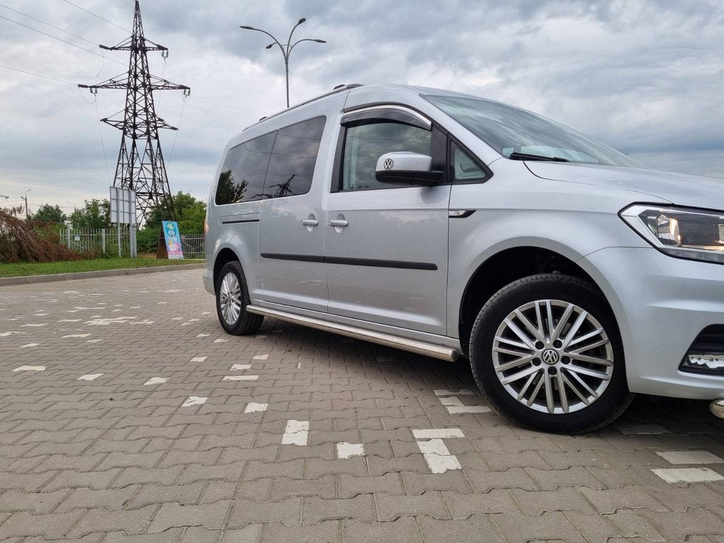 Window Deflectors with Chrome Trim (2 pcs, Niken) for Volkswagen Caddy 2010-2015 - image 4