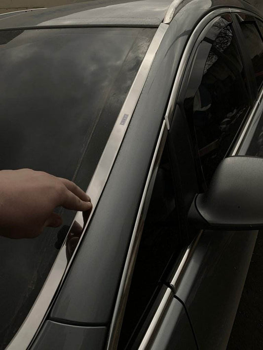 Windshield trim (stainless) for Opel Astra J 2009-2015 - Reelken Auto