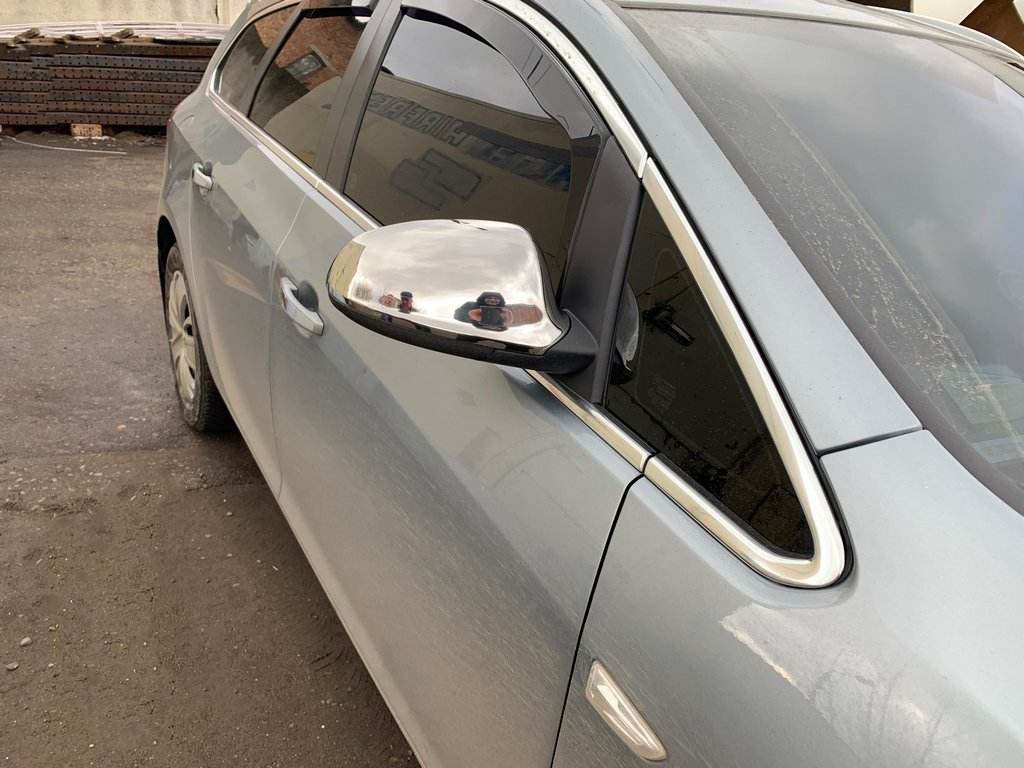Covers for mirrors (2 pcs, stainless steel.) for Opel Astra J 2009-2015 - Reelken Auto