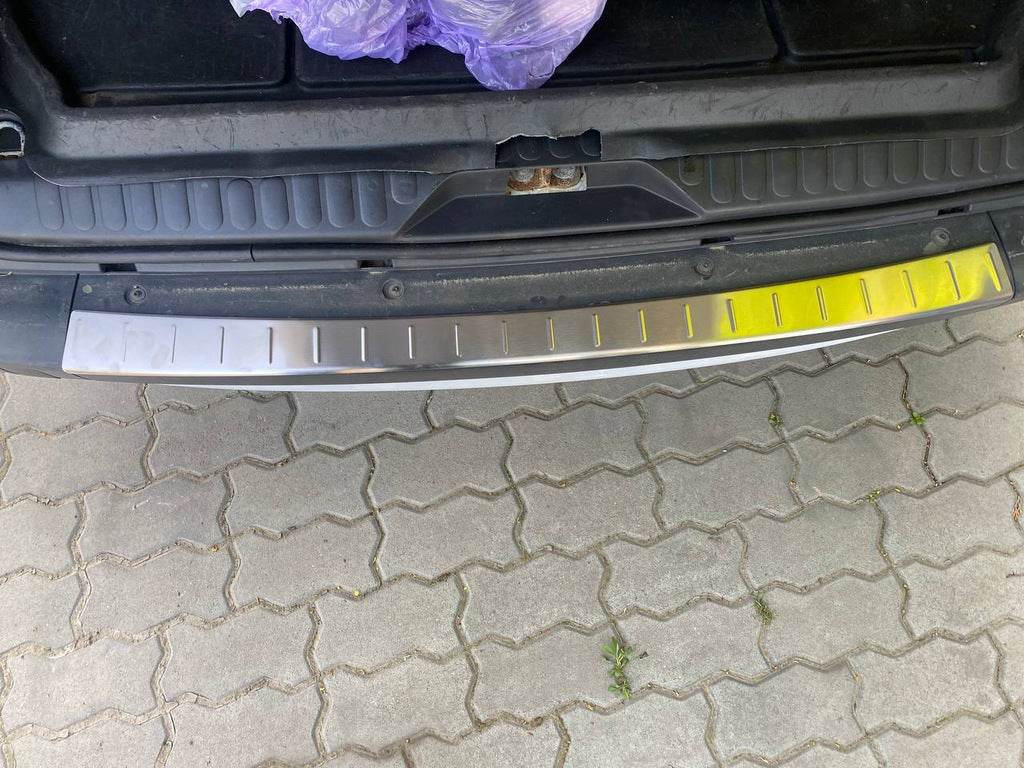 Rear bumper OmsaLine (2013+, stainless steel.) for Renault Kangoo 2008-2020 - Reelken Auto