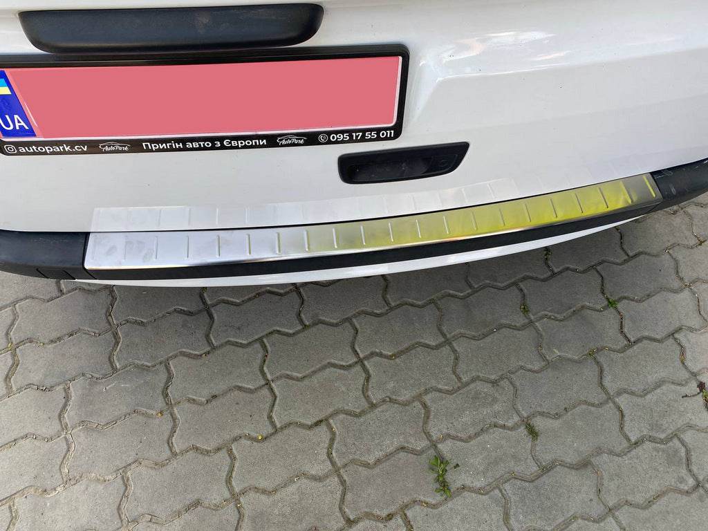 Rear bumper OmsaLine (2013+, stainless steel.) for Renault Kangoo 2008-2020 - Reelken Auto