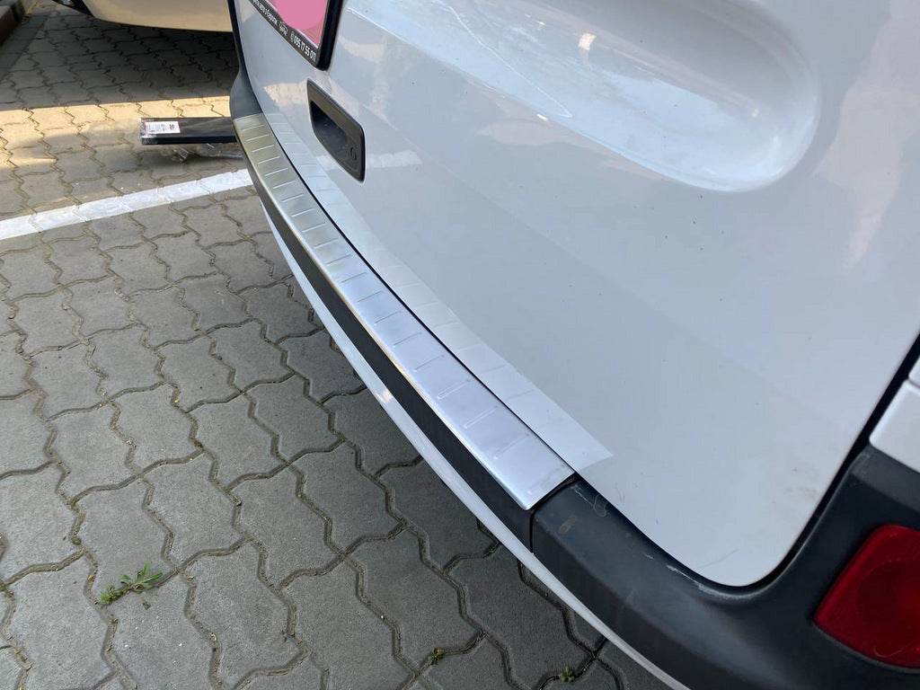 Rear bumper OmsaLine (2013+, stainless steel.) for Renault Kangoo 2008-2020 - Reelken Auto