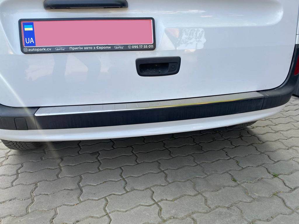 Rear bumper OmsaLine (2013+, stainless steel.) for Renault Kangoo 2008-2020 - Reelken Auto