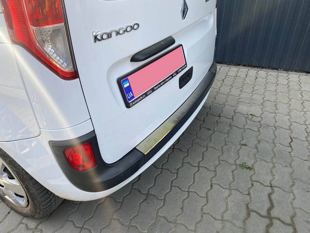 Rear bumper OmsaLine (2013+, stainless steel.) for Renault Kangoo 2008-2020 - Reelken Auto