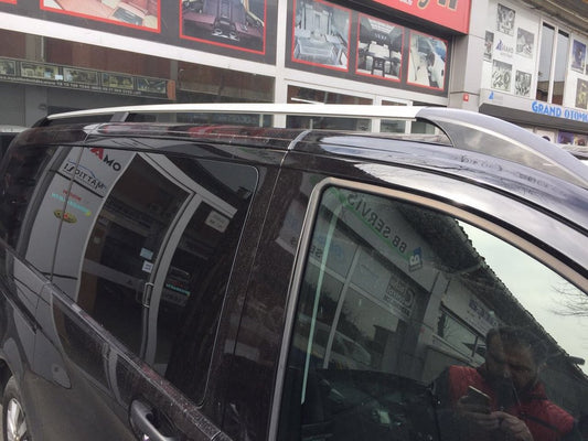 Roof Rails Chrome ELITE (Plastic Foot) for Mercedes Viano 2004-2014 - image 1