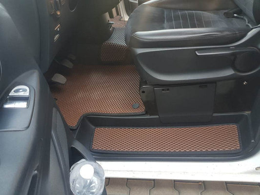 Carpets for thresholds (3 pcs., EVA, brick) for Mercedes Vito / V-class W447 2014↗ year - Reelken Auto