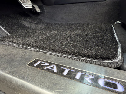 Deluxe Textile Floor Mats (3 Rows, Black) for Nissan Patrol Y62 2010-2024 - image 7