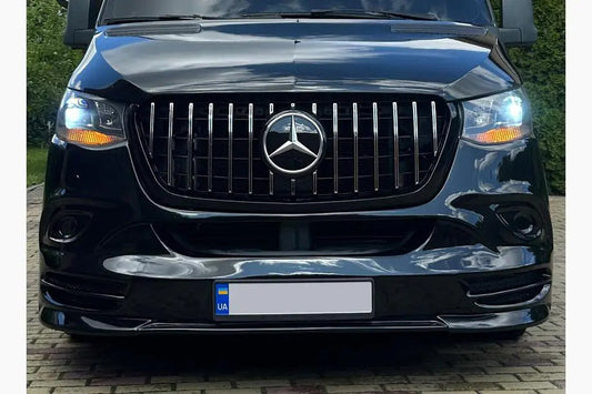 Front Grille Panamericana GT Chrome Premium V2 (With Frame) for Mercedes Sprinter W907/W910 2018- - image 1
