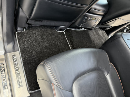 Deluxe Textile Floor Mats (3 Rows, Black) for Nissan Armada 2016-2024 - image 11