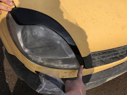 Headlight Eyelids (2 pcs, Black ABS) (2003-2008) for Renault Kangoo 1998-2008 - image 2