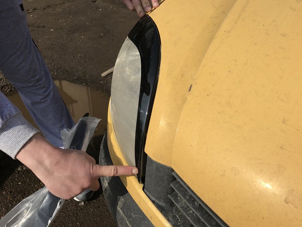 Headlight Eyelids (2 pcs, Black ABS) (2003-2008) for Renault Kangoo 1998-2008 - image 3