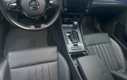 EVA Floor Mats (No Footrest, Black) for Skoda Superb 2015-2024 - image 3