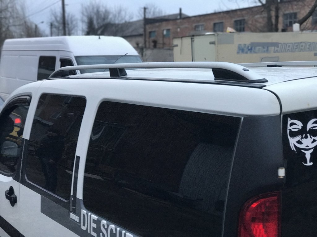 Roof Rails CROWN (matte grey) for Fiat Doblo I 2001-2005 - image 4