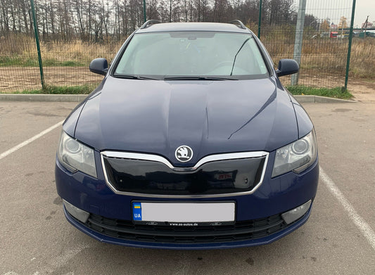 Winter cover on the grille (Top, 2013-2015) for Skoda Superb 2009-2015 - image 1