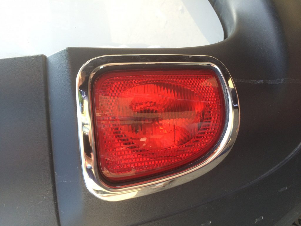 Rear reflector trim (2 pcs, stainless steel) for Renault Kangoo 2008-2020 - image 3