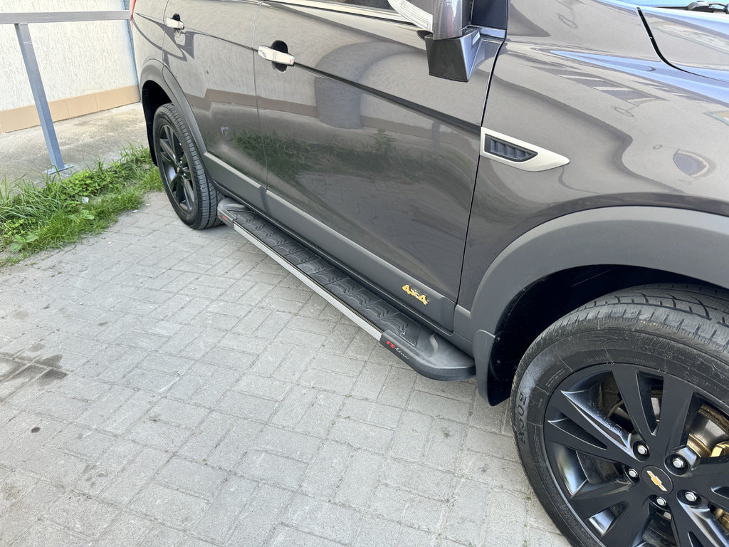 Lateral platforms RedLine V1 (2 pieces, aluminum) for Chevrolet Captiva 2006-2019 - image 1